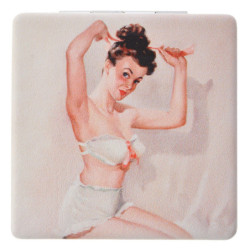 Ruční zrcátko Pin-up style - 6*8.5 cm