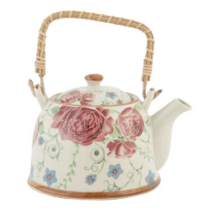Konvička se sítkem pivoňky - 17*14*12 cm / 0,7L