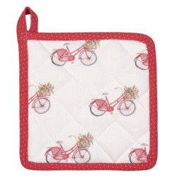 Kuchyňská bavlněná chňapka pro děti Red Bicycle - 16*16 cm