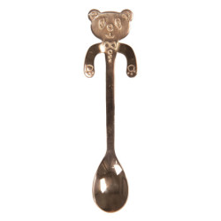 Bronzová dezertní lžička Medvídek - 3*12 cm