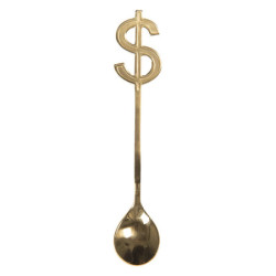 Zlatá lžička Dolar - 3*15 cm