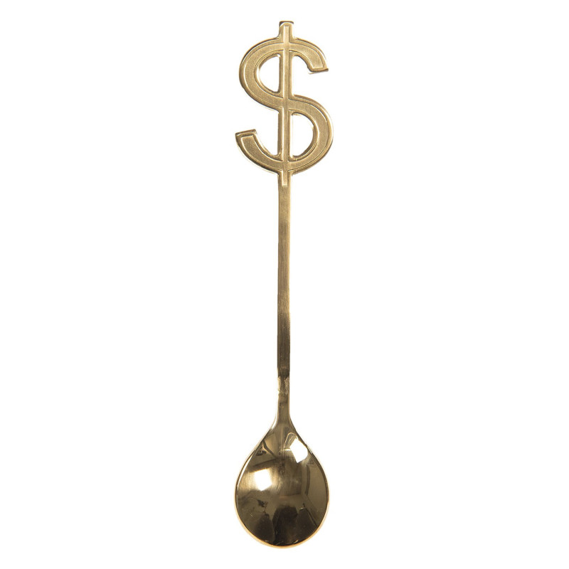 Zlatá lžička Dolar - 3*15 cm