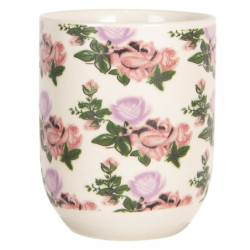 Kalíšek s motivem růží - Ø 6*8 cm / 0,1L