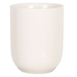 Bílý porcelánový kalíšek na čaj - ∅ 6*8 cm / 0,1L