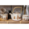 Porcelánový kalíšek na čaj s antickými motivy - ∅ 6*8 cm / 0,1L