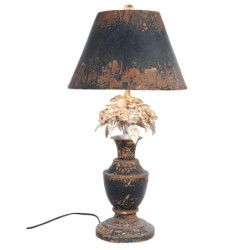 Kovová stolní vintage lampa s patinou - Ø 36*73 cm / E27 60W