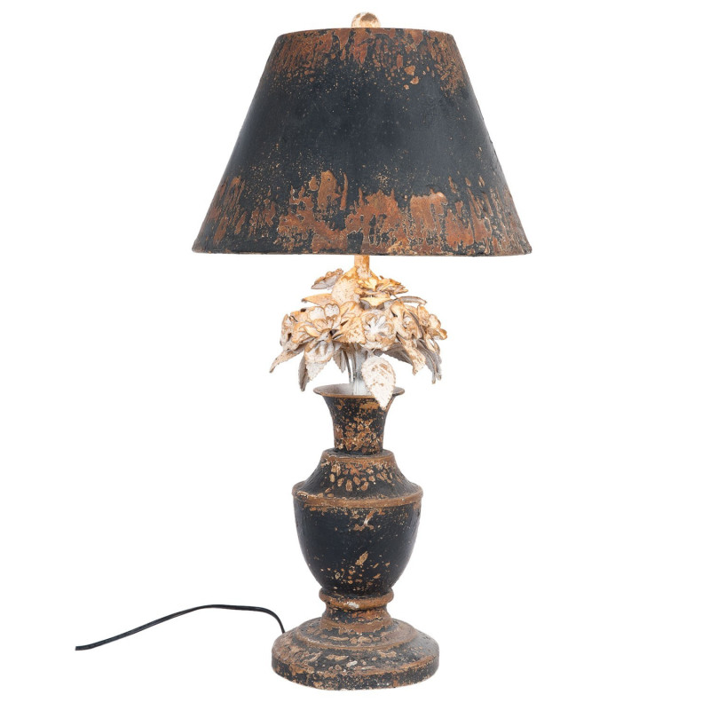 Kovová stolní vintage lampa s patinou - Ø 36*73 cm / E27 60W