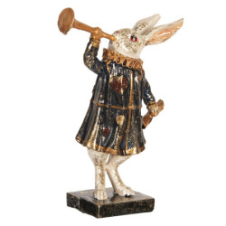 Dekorace králík s trumpetou - 8*4*12 cm