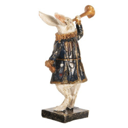 Dekorace králík s trumpetou - 8*4*12 cm