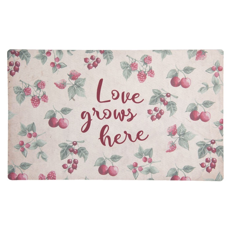 Podlahová rohožka Love grows here - 74*44*1 cm