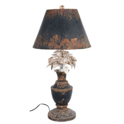 Kovová stolní vintage lampa s patinou - Ø 36*73 cm / E27 60W
