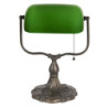Zelená bankovní lampa tiffany Velves - 27*20*36 cm 1x E27 / max 60w