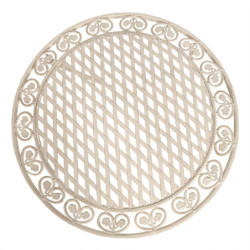 Kovový zahradní set Garren se dvěma židlemi – Ø 70*76 cm / 39*48*91 cm