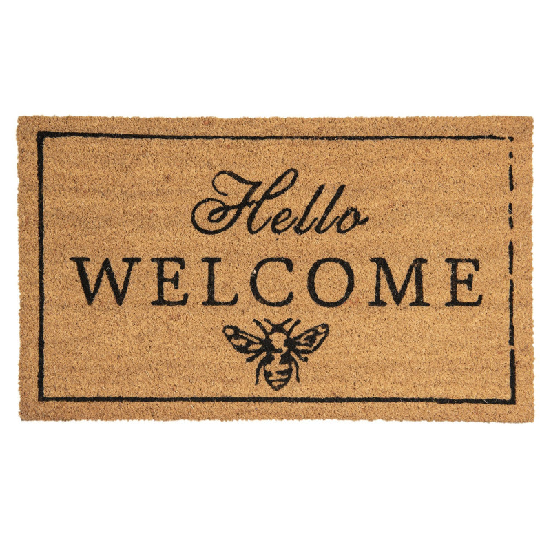 Rohožka z kokosových vláken Hello Welcome - 75*45*1 cm