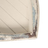 Rozkládací dřevěný stůl v designu pramice s pádly - 70*39*64 cm