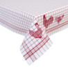 Ubrus na stůl Country Side Chicken red - 150*150 cm