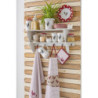 Ubrus na stůl Country Side Chicken red - 150*150 cm