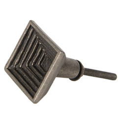 Kosočtvercová kovová úchytka na nábytek - 3*3*4 cm