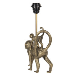Zlatá stolní lampa v designu opic Les Animaux - 20*7*36 cm
