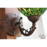 Nástěnná lampa Tiffany hnědá bez stínítka -15*Ø 23 cm