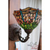 Nástěnná lampa Tiffany hnědá bez stínítka -15*Ø 23 cm