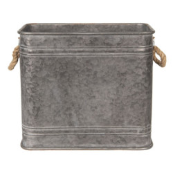 2ks dekorační plechové boxy / květináče - 44*26*39 / 38*22*33 cm