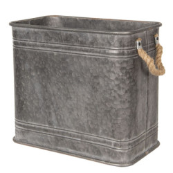 2ks dekorační plechové boxy / květináče - 44*26*39 / 38*22*33 cm
