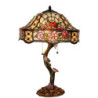 Stolní lampa Tiffany Flowers - Ø 45*62 cm 3x E27 / Max 60w