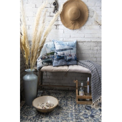 Dřevěná retro bedýnka na 3láhve s otvírákem - 32*11*32 cm