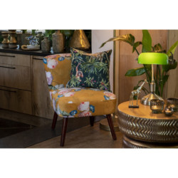 Stolní lampa se zeleným skleněným stínidlem GreenBank - 27*17*41 cm E27/max 1*60W