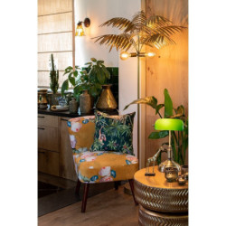 Stolní lampa se zeleným skleněným stínidlem GreenBank - 27*17*41 cm E27/max 1*60W