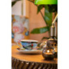 Stolní lampa se zeleným skleněným stínidlem GreenBank - 27*17*41 cm E27/max 1*60W