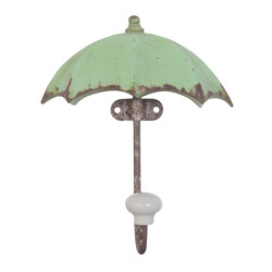 Nástěnný háček s patinou Deštník - 12*5*15 cm