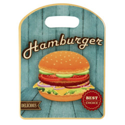 Malé servírovací keramické prkénko Hamburger - 15*20 cm