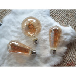 Žárovka Antique LED Bulb Spiral - Ø 9*14 cm E27/3W