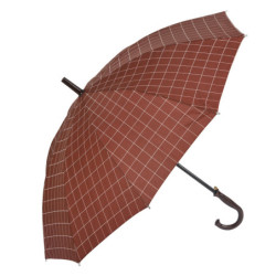 Cihlově barevný kostičkovaný deštník - 60 cm