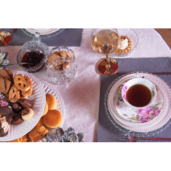 Porcelánový šálek s podšálkem Roses garden - 0,2L
