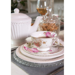 Porcelánový šálek s podšálkem Roses garden - 0,2L