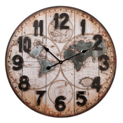 Nástěnné hodiny World - 69*5*70 cm