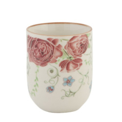 Kalíšek na čaj pivoňky - pr 6*8 cm / 0,1L