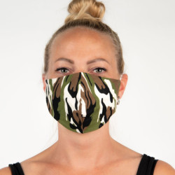 Maskáčová bavlněná rouška na obličej