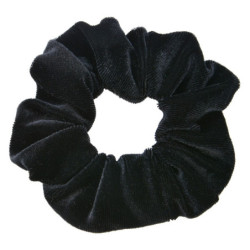 Černá látková gumička - Ø 10*2 cm