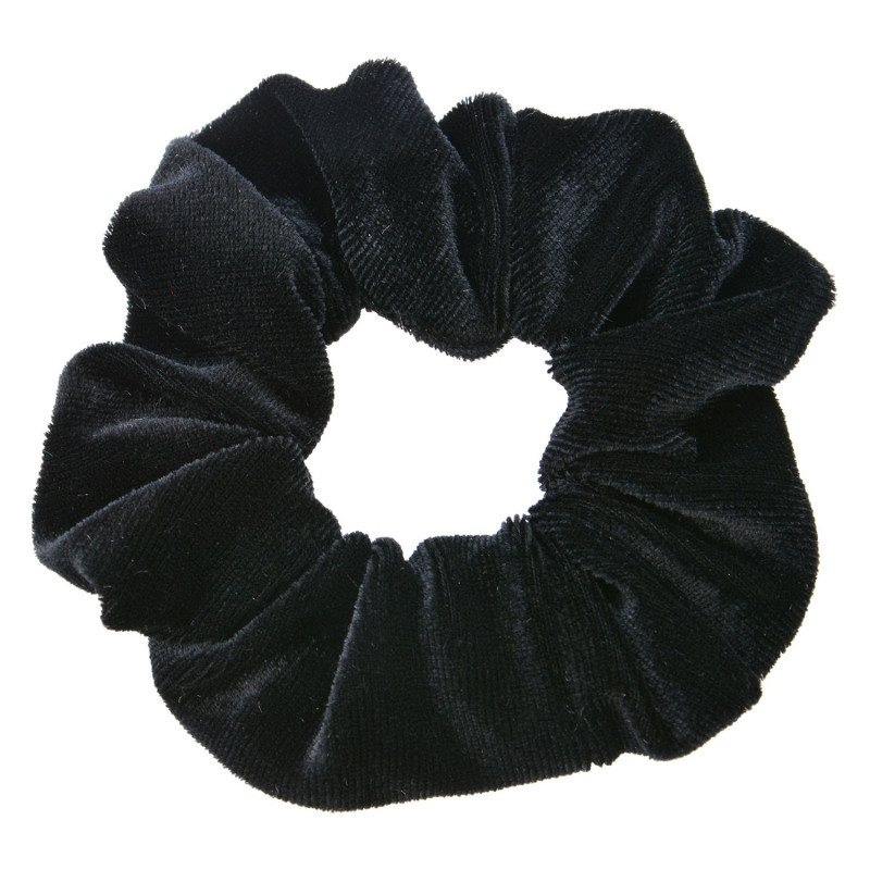 Černá látková gumička - Ø 10*2 cm