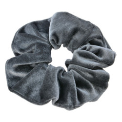 Šedá sametová gumička- Ø 10*2 cm