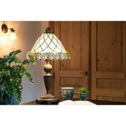 Stolní lampa Tiffany Filigree - Ø 36*62 cm