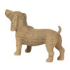 Hnědozlatá dekorace psa Chien - 39*14*24 cm