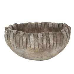 Retro betonový květináč - Ø 20*11 cm