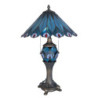 Stolní lampa Tiffany Peacock - Ø 40*68 cm