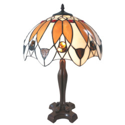 Stolní lampa Tiffany Avelline – Ø 41*57 cm E27/max 2*60W