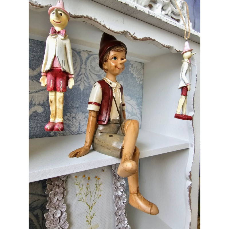 Dekorace sedící Pinocchio - 13*12*23 cm